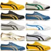 México 66 Tigres Sapatos Casuais Tênis de corrida Onitsukass Summer Canvas Série México 66 Deluxe masculino Combinação de látex feminino