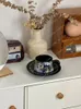 Mugs Retro Minority Black Coffee Cup Ceramic & Saucer Set Birthday Gift For Girls