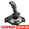 Joysticks PXN2113 Flight Simulator Gamepad Controller Joystick voor PC/Desktop Ingebouwde vibratiemotor Directionele koeliekap Automatisch richten