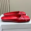 détails diapositives sandales chaussures habillées femmes de luxe designer soirée meilleures chaussures pantoufles à fond plat tailles 35-42 avec boîte