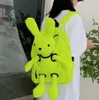 2024 Sweet cool rabbit cartoon men's and women's backpack new large capacity fashion travel bag cute rabbit school backpack