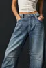 Kobieta projektantka dżinsy męskie dżinsowe spodnie Mężczyźni relaksowane niskie spodnie Wysokiej jakości prosta design retro streetwear swobodny joggery przez cały sezon spodnie