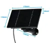 Solar Outdoor 5V/12V Solar Panel Builtin Battery 6000mAh For Trail Camera/Phone Waterproof Solar Power Charger Supply Hunting Camera