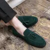 Casual Schuhe Sommer Männer Wildleder Quaste Freizeit 2024 Italien Stil Weiche Mokassins Hohe Qualität Faulenzer Wohnungen Fahren Schuh