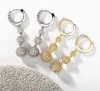 Dangle Lustre Bijoux Marque De Mode Simated-Perle Bijoux Pour Femmes l Grande Perle Ronde Style Vintage Boucles D'oreilles De Fête Livraison Directe