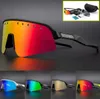 Modelo 9465B Óculos esportivos ao ar livre Lentes polarizadas pretas Óculos de sol para ciclismo MTB bicicleta Óculos para homens e mulheres 3 lentes com pacote completo8120586