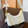 Hot Hand woven Designer bag Handbag Woman Straw Bags shoulder bags Hobos underarm bag Chain Purses Baguettes Lady Double shoulder straps Crossbody bag