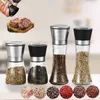 Home Pepper Grinder Outdoor Glass Seasoning Bottle Professional Grinder Multifunctional Crusher Kitchen Tools 240220