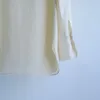 Bluzki damskie 2024 Autumn Women ciężka jedwabna koszula minimalistyczna swobodna plisowana prosta