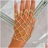 Other Stonefans Boho Shiny Harness Finger Bracelet For Women Bridal Wedding Hand Jewelry Chain Accessories Gift 221008 Drop Delivery Dhwsn