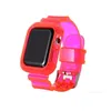 Designer de cor fluorescente transparência macia TPU pulseira de relógio com armadura resistente moldura de proteção completa para Apple Watch iWatch 3840mm 4244mm designer3TBX3TB