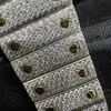 3 Montre Carters Diamants Styles Squelette Vvs Moissanite Glacé Montre-Bracelet Pass Test Eta Luxe Saphir Montres Or Argent Automatique Glacé Montres cy