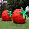 wholesale Usine Directe 6mH (20ft) Publicité Gonflable Modèles De Fraises Dessin Animé Fruits Ballons Pour La Décoration Extérieure Avec Souffleur D'air Jouets Sports