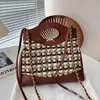 Colorido Lana Tejer Tweed Diseñador Mujeres 31 Bolsas Tote Patchwork Diseño 24 cm Hardware de metal dorado Matelasse Cadena Vintage Hombro Cruz Cuerpo Bolso Monedero de lujo