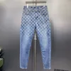 Men's Jeans Designer 2024 Light Blue jeans for men New Spring Regular Straight Fit Water Wash Micro Elastic High end A7ZC LVNK