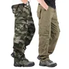 Mens Camouflage Pants Military Tactical Pants Work Overalls Outdoor Sports Hiking Hunting Trousers Cotton Durable Sweatpants 240220