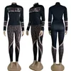 Women's Sportswear Casual Fashion Luxury Brand Set 2-Piece Designer Sportswear J2913