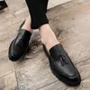 Casual Shoes Men Fashion Breathable Leather Sneakers Loafers Tassel Mocassins Wedding Party L4