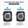 Paski projektowe Sport Clear Band z etui na Apple Watch Series 7 8 Ultra 49 mm Przezroczysty Silikon Silikonowy Pasek iwatch 5 6 SE 40 41mm 44 45 mm Designerzzerzzer