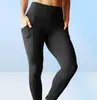 Hoge taille fitnessleggings dames push-up workout-legging met zakken patchwork leggings broek dames fitnesskleding9819729