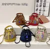 Quality Designer High-End Shoulder Messenger Bag Cherry Strawberry Print Drawstring Bucket Bags