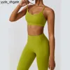 Lu Lu Align Outfits 2 Piece Set Fitness Clothing Woman Gym Exercise Apparel Seamless Workout Runner Wear Aloe Dance Activewear