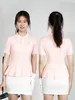 Golf Short Sleeve Women's New Summer T-shirt Slim Design Niche Knit Top Stretch Quick-drying