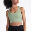 Outfits Women Bras Nylon Sports Bralette Breathable Yoga Fiess Top Cross Sexy Back Female Bras Antishake Gym Crop Tops Sportswear