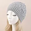 Bérets Femmes Tricoté Chapeau D'hiver Crochet Style Baggy Bonnets Hommes Extensible Chaud Casual Casquettes De Crâne En Plein Air Course Sport Bonnet