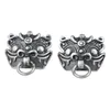 BOCAI réel S925 bijoux en argent rétro mat exorcisme porte Dieu riche Dragon enfant glouton Design à la mode femmes boucles d'oreilles 240226