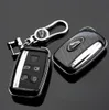 Para jaguar xe xf xj fface estilo de fibra carbono carro remoto chave escudo fob caso capa com metal keychain8351293