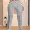 Men's Pants Casual Cotton Linen Men Trousers Solid Color Slim Fit Spring Autumn High Quality Classic Business For