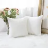 Pillow 2 Decor Covers Striped Velvet Corduroy Decorative Throw Toss Cover For Sofa Pure White