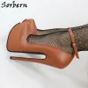 Schoenen Sorbern Mat Zwart Dames Pomp Schoenen 20cm Hoge Hak Platform Hoge Boog Enkelbandje Unisex Stijl Transgirls Sissy Boy Schoeisel