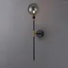 Wall Lamp Modern Simple Molecular Glass LED Sconce Living Room Bedroom Retro Home Decor G9 Industrial Lights