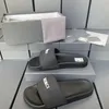 Fashion Paris Sandal rubber man slipper pool luxury Designer slide loafer Mens Summer Beach black white flat Sliders Top quality sandale Women Mule girl gift With box