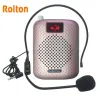 Jogadores Rolton K500 Bluetooth Altifalante Microfone Amplificador de Voz Booster Megafone Speaker Suporta Rádio FM TFCard Mp3 Player