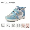 Ortoluckland – chaussures d'extérieur pour filles, bottes orthopédiques pour bébés, marques de mode, pour enfants en bas âge, garçons, baskets en cuir à maille bleue, 2022
