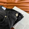 Bordado jeans designer mulheres calças jeans calças casuais cintura alta perna larga calça streetwear para senhora