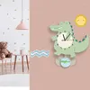 Horloges murales Horloge pour enfants Pendule Chambre Dessin animé Crocodile Montre Nordic Berceau Décoration de la maison