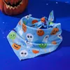 Abbigliamento per cani 4 pezzi/lotto Accessori per sciarpe di Halloween per animali domestici con benda triangolare adatti a cani di taglia media e grande