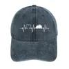 Bérets I Love UTVs Heartbeat EKG Cowboy Hat Sports Caps Homme Luxe Femme Beach Outlet Homme