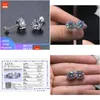 Stud If Fake Refund 10 Times The Price With Certificate 100% Original 925 Sier 1Ct Zirconia Diamond Stud Earrings For Women Gift Drop Dhur9