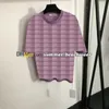 デザイナーJACQUARDニットベストスタイリッシュなニットノースリーブトップサマールーズニット半袖女性短袖Tシャツ