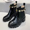 Chelsea Boots słynne buty designerskie obcasy platformowe botki kostki złota metalowa klamra jakość kownisty elastyczna opaska damska rozmiar 35-42 9 cm but botowy na wysokim obcasie