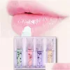 Läppbalsam Heng Fang Flower Roll-on Clear Lip Oil Fuktgivande fuktande läppar Behandling fuktighetskräm flytande balsam släpp leverans hälsa bea dhht8