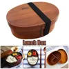 Dinnerware Japanese Bento Boxes Wood Lunch Box Handmade Natural Wooden Sushi Tableware Adult Useful