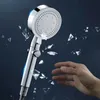 Bathroom Shower Heads 1PC-High Pressure Handheld Head5 Spray Settings Water Saving with ON/OFF Switch Chrome Finish He YQ240228