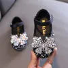 Scarpe da ginnastica Scarpe da principessa per ragazze Per bambini Piatte Morbide Perle Strass Brillanti Bambini Baby Party Matrimonio Ballo Primavera Estate