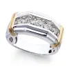men Rings cuba Domineering Gold Color Hip Hop Ring for Men Women Fashion Inlaid White Zircon Stones Punk Wedding Ring Jewelry